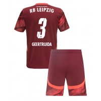 Maglia Calcio RB Leipzig Lutsharel Geertruida #3 Seconda Divisa Bambino 2024-25 Manica Corta (+ pantaloncini)